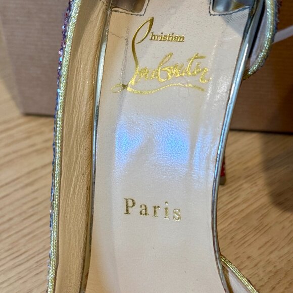 Christian Louboutin Demi You Glitter Pumps – Size 38.5 - Picture 7 of 11
